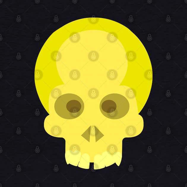 Halloween Yellow Skull by holidaystore